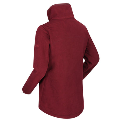 Claret Red - Close up - Regatta Womens-Ladies Fayona Full Zip Fleece Jacket