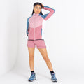 Powder Pink-Mesa Rose - Close up - Dare 2B Womens-Ladies Surmount II Wool Hybrid Jacket