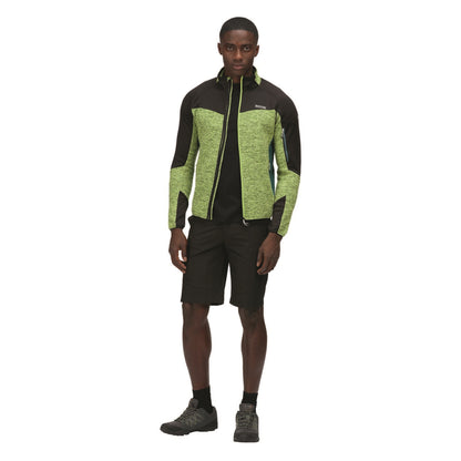 Bright Kiwi-Black - Lifestyle - Regatta Mens Coladane III Zip Fleece Jacket