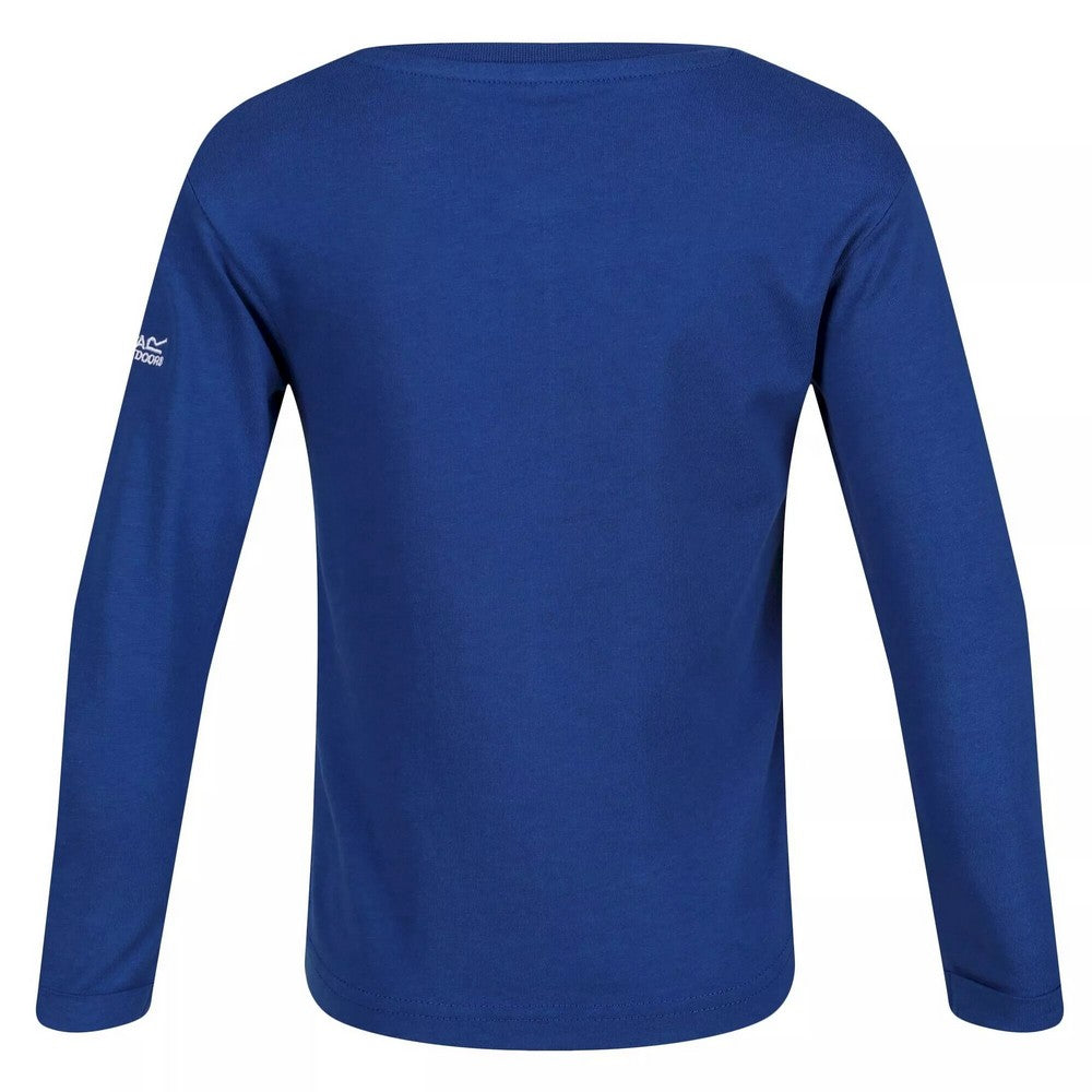 Space Blue - Back - Regatta Childrens-Kids Never Stop Adventuring Peppa Pig Long-Sleeved T-Shirt