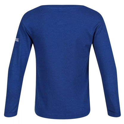 Space Blue - Back - Regatta Childrens-Kids Never Stop Adventuring Peppa Pig Long-Sleeved T-Shirt