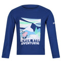 Space Blue - Front - Regatta Childrens-Kids Never Stop Adventuring Peppa Pig Long-Sleeved T-Shirt