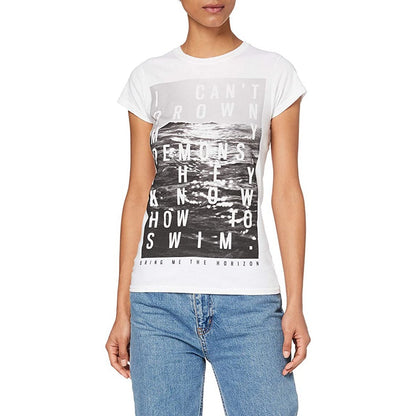 White - Front - Bring Me The Horizon Womens-Ladies Demons Cotton T-Shirt