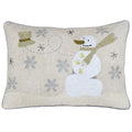 Cream - Front - Riva Home Snowman Cushion Cover
