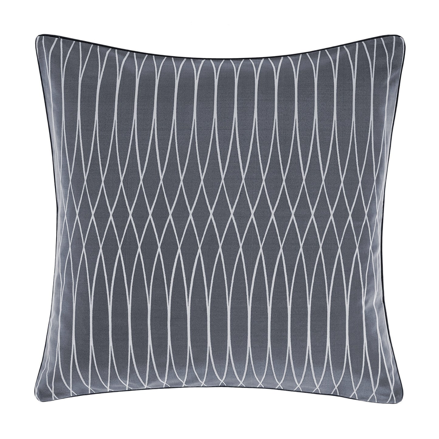 Grey - Front - Linen House Northbrook Continental Sham Pillowcase Cover