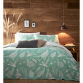Mint Green - Back - Creative Cloth Moorland Birds Wildlife Duvet Cover Set