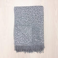 Grey - Lifestyle - Riva Paoletti Mara Leopard Print Throw Blanket