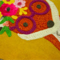Mustard Yellow - Close up - Riva Home Woodland Friends Rectangular Cushion Cover