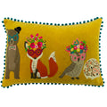 Mustard Yellow - Front - Riva Home Woodland Friends Rectangular Cushion Cover