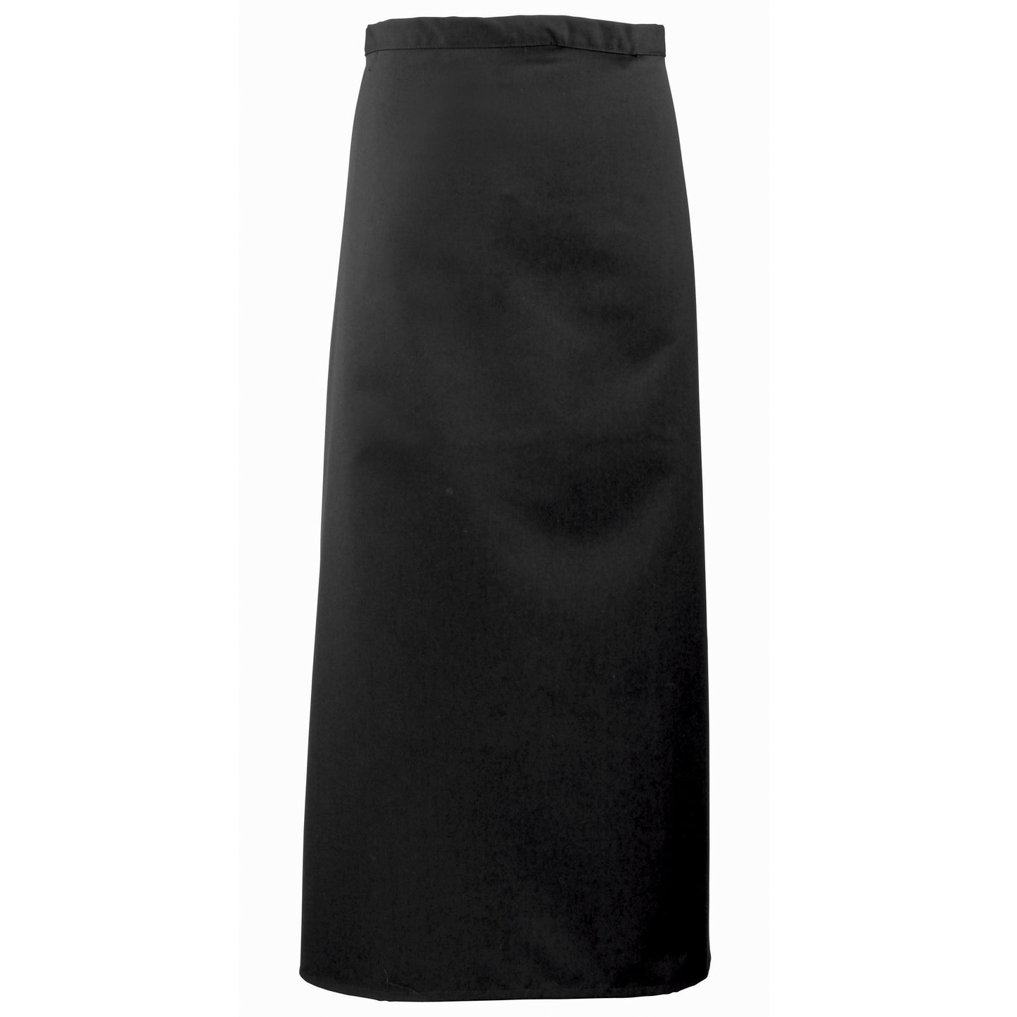 Black - Front - Premier Long Bar Apron - Workwear