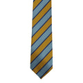 Sky-Gold - Side - Premier Tie - Mens Wide Stripes Work Tie