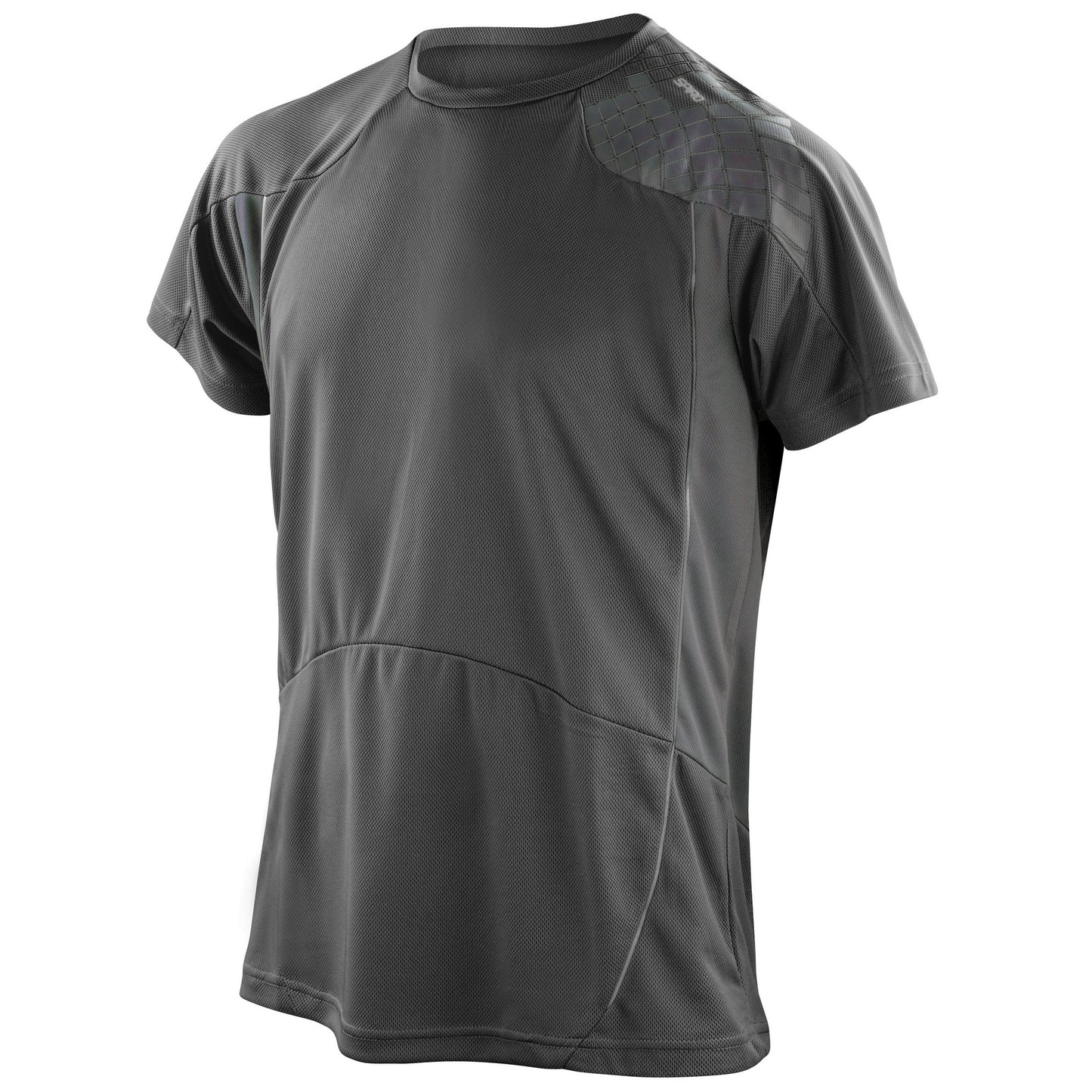 Black-Grey - Front - Spiro Mens Performance Sports Lightweight Athletic Training T-Shirt