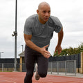 Black-Grey - Back - Spiro Mens Performance Sports Lightweight Athletic Training T-Shirt