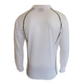 White-Green trim - Back - Surridge Mens-Youth Premier Sports Long Sleeve Polo Shirt