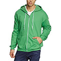 Green Apple - Back - Anvil Mens Full Zip Hooded Sweat - Hoodie
