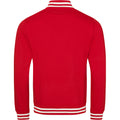 Fire Red - Back - Awdis Adults Unisex College Varsity Jacket