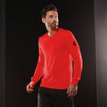 Flame - Back - Lotto Mens Football Jersey Long Sleeve Team Evo Sports V Shirt