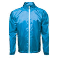 Sapphire- White - Front - 2786 Mens Contrast Lightweight Windcheater Shower Proof Jacket