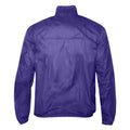Purple- White - Front - 2786 Mens Contrast Lightweight Windcheater Shower Proof Jacket