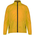 Amber- Black - Front - 2786 Mens Contrast Lightweight Windcheater Shower Proof Jacket