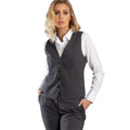 Charcoal - Back - Alexandra Womens-Ladies Icona Formal Waistcoat