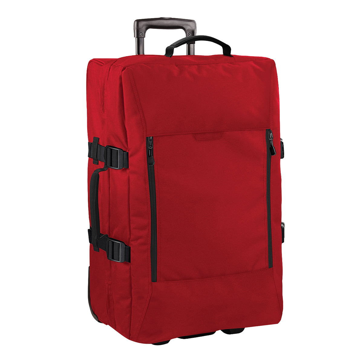 Classic Red - Front - Bagbase Escape Dual-Layer Medium Cabin Wheelie Travel Bag-Suitcase (75 Litres)