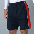 Navy- Red- White - Lifestyle - Finden & Hales Mens Contrast Sports Shorts