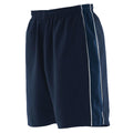 Navy-Navy-White - Front - Finden & Hales Mens Contrast Sports Shorts
