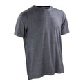 Phantom Grey - Ocean Blue - Front - Spiro Mens Shiny Marl Short Sleeve Fitness T-Shirt