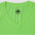 Green Marl - Pack Shot - Russell Mens Short Sleeve V-Neck HD T-Shirt