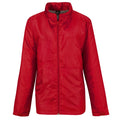 Red- Warm Grey - Front - B&C Womens-Ladies Multi Active Hooded Jacket