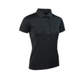 Black - Front - Glenmuir Womens-Ladies Performance Pique Polo Shirt