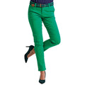 Kelly Green - Side - Asquith & Fox Womens-Ladies Casual Chino Trousers