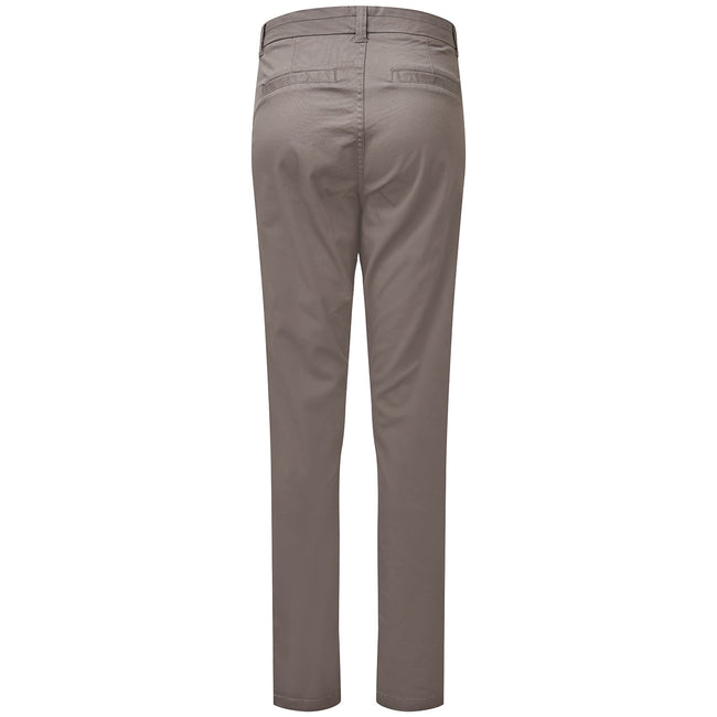 Slate - Back - Asquith & Fox Womens-Ladies Casual Chino Trousers