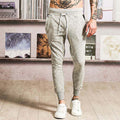 Ecru Marl - Pack Shot - Brave Soul Mens Grant Panelled Cuffed Jogging Bottoms