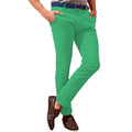 Kelly Green - Back - Asquith & Fox Mens Slim Fit Cotton Chino Trousers