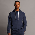 Navy Marl - Lifestyle - Front Row Mens Slim Fit French Terry Hoodie