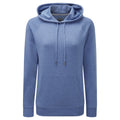 Blue Marl - Front - Russell Womens-Ladies HD Hooded Sweatshirt