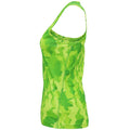 Camo Green - Side - Tri Dri Womens-Ladies Hexoflage Performance Sleeveless Vest