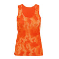 Camo Orange - Front - Tri Dri Womens-Ladies Hexoflage Performance Sleeveless Vest