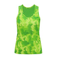 Camo Green - Front - Tri Dri Womens-Ladies Hexoflage Performance Sleeveless Vest