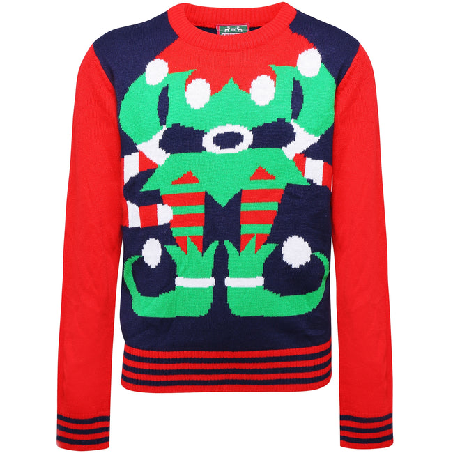 Kids elf christmas jumper hot sale