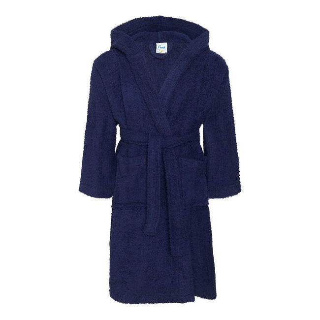 Navy - Front - Comfy Co Childrens-Kids Robe