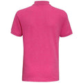 Pink Melange - Back - Asquith & Fox Mens Twisted Yarn Polo