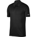 Black-Cool Grey - Front - Nike Mens Victory Polo Solid Shirt