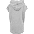 Grey - Back - Build Your Brand Womens-Ladies Short Sleeve Hoodie