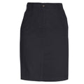 Black - Front - Brook Taverner Womens-Ladies Austin Chino Skirt