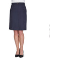Navy - Back - Brook Taverner Womens-Ladies Austin Chino Skirt