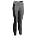 Grey Melange-Black - Front - Gamegear Womens Contrast Full Length Legging