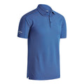 Medieval Blue - Front - Callaway Mens Denim Jacquard Polo T Shirt